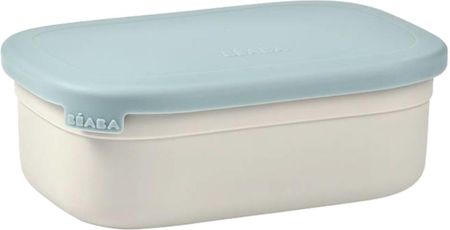 Beaba Lunchbox Ze Stali Nierdzewnej Konfigurowalny Z Silikonową Pokrywką I Osłoną Baltic Blue 760Ml (914003)