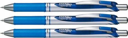 Pentel Bl77 Energel Długopis Żelowy Niebieski X3