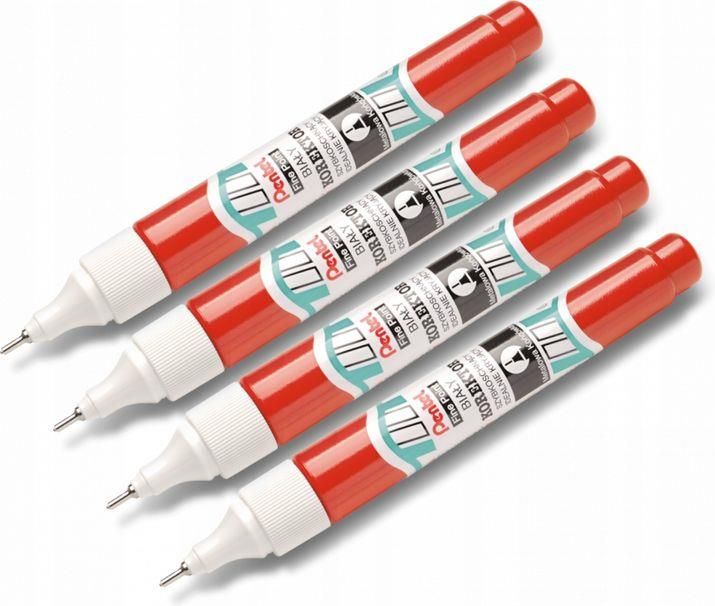 Correttore Liquido Pentel Bianchetto Micro - Pack Da 4, 7ml, Punta Fine In Metall - Foto 10