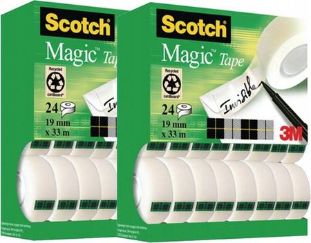 Taśma Klejąca 3M Scotch Magic 19Mmx33M 40+8 