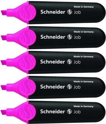 Zakreślacz Schneider Job Ścięta Różowy X 5