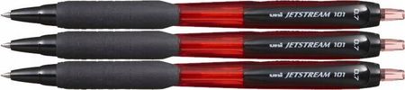 Długopis Automatyczny Jetstream Sxn101 Czerwony X3