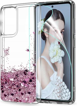 Etui Brokat Do Samsung A53 Liquid Case + Szkło