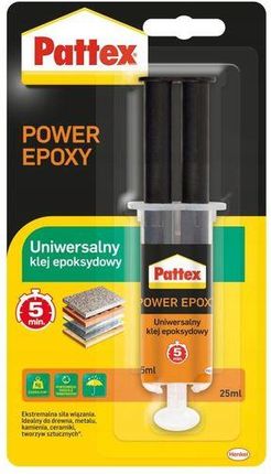 Klej Uniwersalny Epoksydowy Power Epoxy 5 Min 25ml Pattex