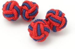 Zdjęcie Czerwono-granatowe spinki węzełki - Skała