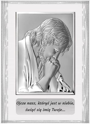 Obrazek Jezus w na białym drewienku | Rozmiar: 9x12 cm | SKU: BC6522FS/2