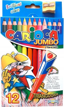 Carioca Kredki Ołówkowe 12K Jumbo