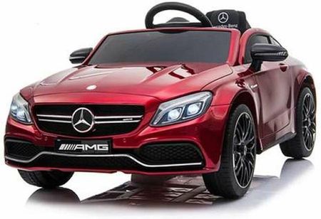Injusa Elektryczny Samochód Dla Dzieci Mercedes Benz Amg C63 Czerwony Światła Z Dźwiękiem Zdalnie Sterowany 12 V