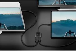 GOOBAY ADAPTER USB-C > DISPLAYPORT + HDMI (KOLOR: CZARNY, 12CM) (60172)