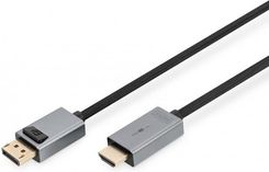 Zdjęcie Kabel Adapter Digitus Premium Displayport - Hdmi 4K 30Hz Dp/Hdmi M/M 3M - Elbląg