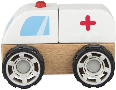 Iwood Klocki Drewniane Samochód Karetka