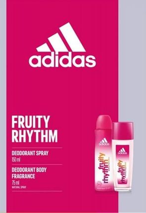 Zestaw podarunkowy Adidas Fruity Rhythm, DNS 75ml + body spray 150ml