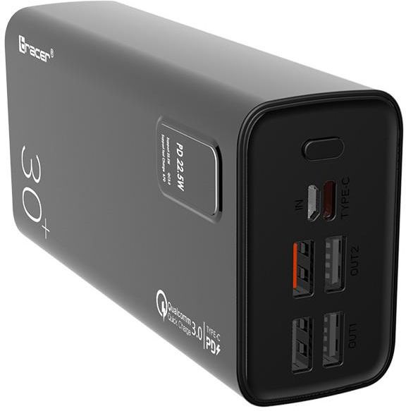 Powerbank Tracer Modi 30000mAh QC3.0 + PD + SPC - zdjęcie 1 Powerbank Tracer Modi 30000mAh QC3.0 + PD + SPC