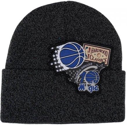 Mitchell &amp; Ness czapka zimowa Orlando Magic NBA XL Logo Patch Knit Hwc Magic HCFK4341-OMAYYPPPBLCK