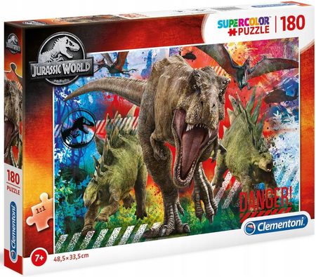 Clementoni Puzzle Jurassic World Dinozaur Tyranozaur Trex 180El.