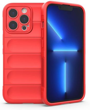 Hurtel Magic Shield Case etui do iPhone 13 Pro Max elastyczny pancerny pokrowiec czerwony