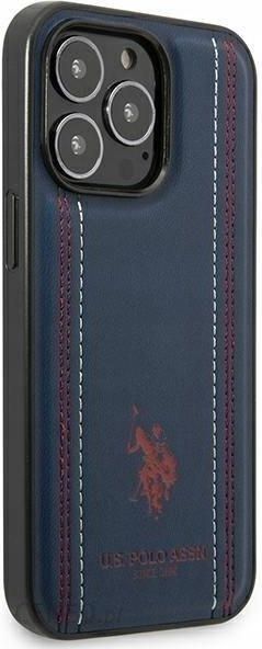 Us Polo Ushcp14xpfav iPhone 14 Pro Max 6.7 navy Blue Leather Stitch