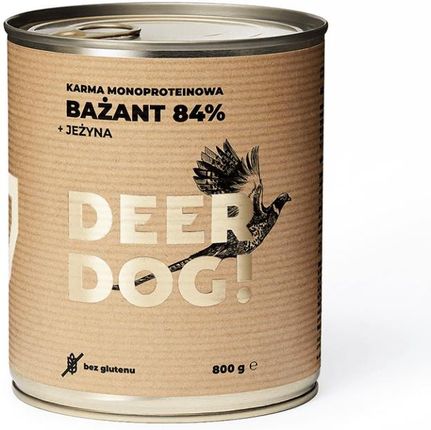 Deer Dog Karma Mokra Bażant 84%+Jeżyna Bez Zbóż 800G