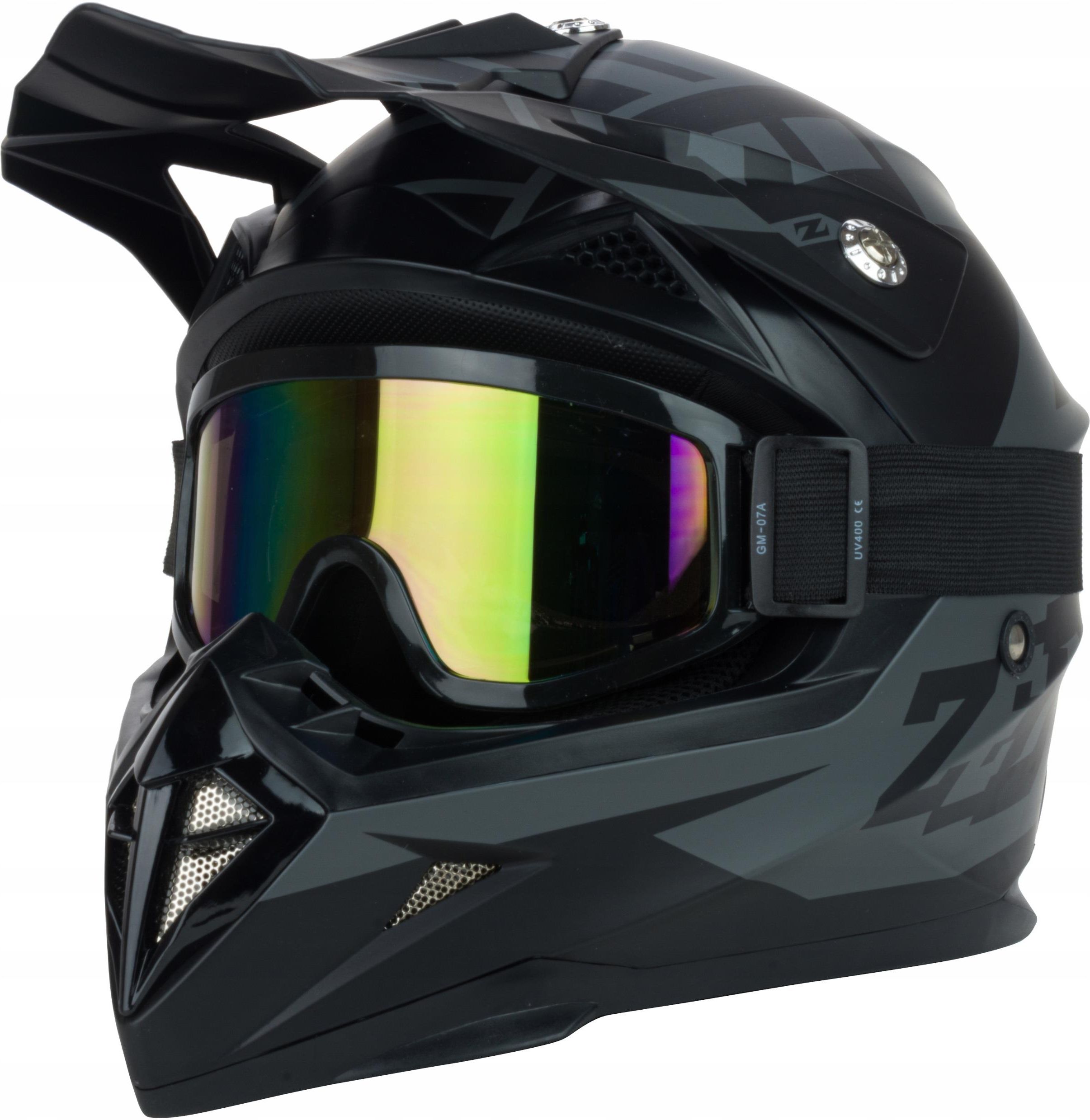Kask motocyklowy Zed Zed X.1 Mat Cross Quad + Gogle - Opinie