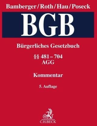 Bürgerliches Gesetzbuch Band 2: §§ 481-704, AGG - Literatura ...