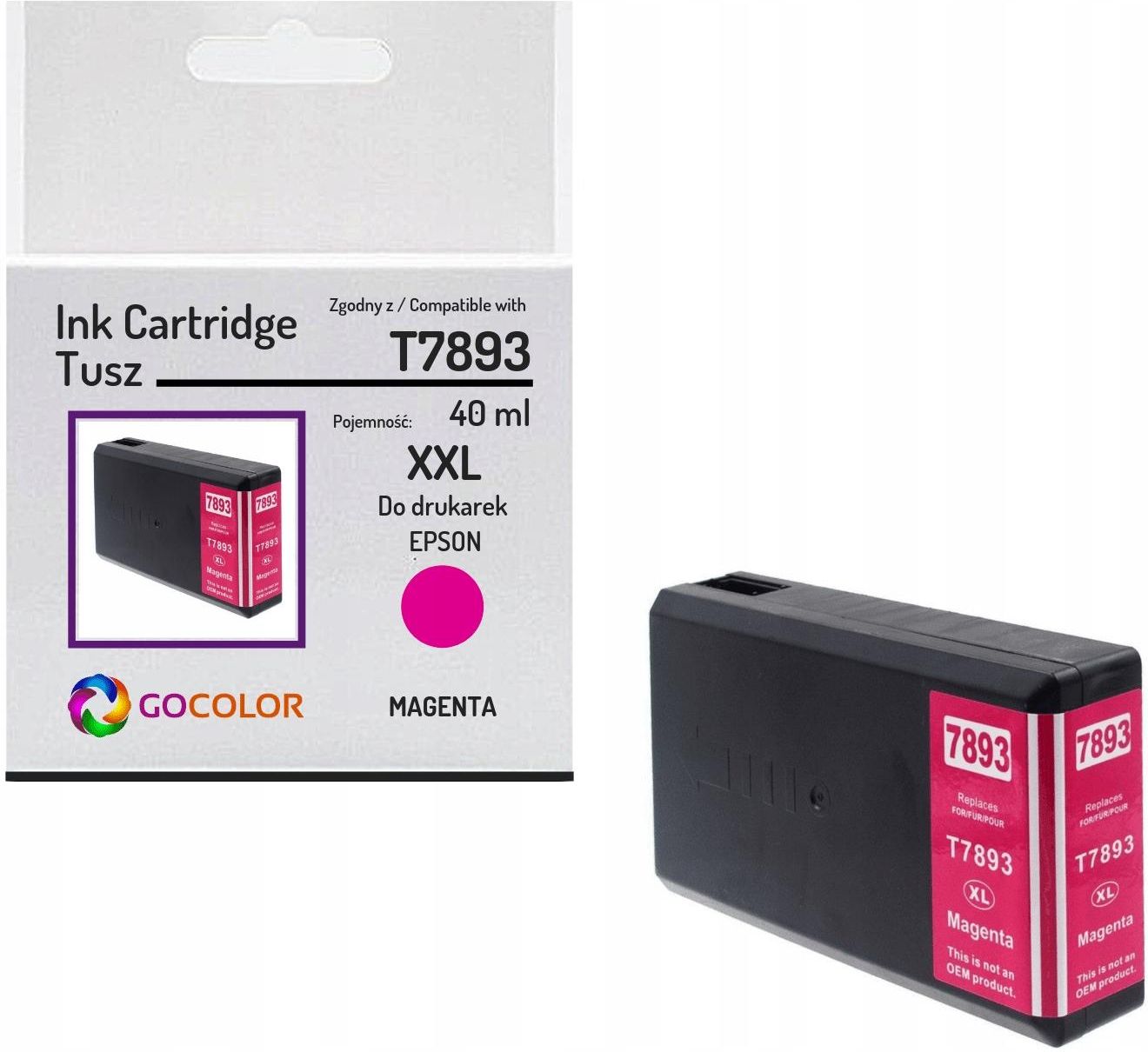 Tusz Gocolor Tusz Do Epson T7893 Xxl Magenta Zamiennik Do Drukarki Opinie I Ceny Na Ceneopl 9616