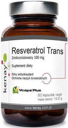 Kenay Resveratrol Trans Zmikronizowany 100mg 60kaps