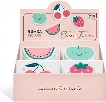 Gumka Do Ścierania Tutti Frutti 20Szt Interdruk