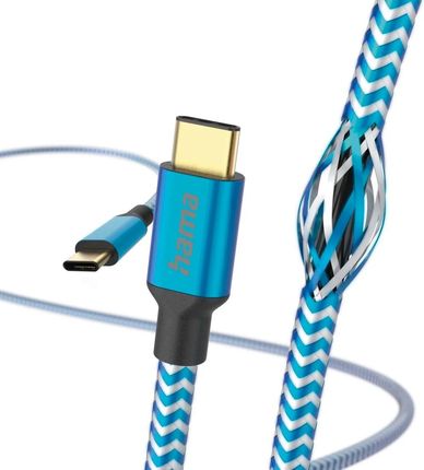 Hama Reflected USB-C 1,5m niebieski (201557)