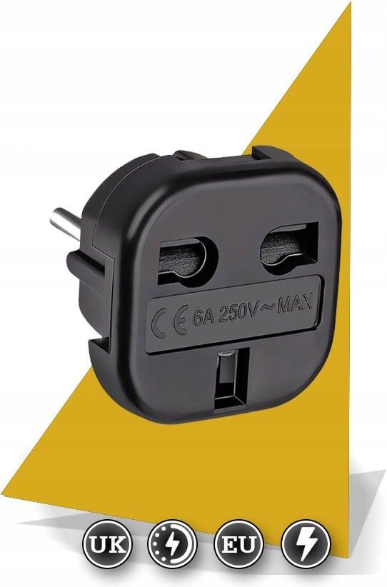 Selty Angielska Wtyczka Przejściówka Adapter Uk Na Pl Eu (5903684276035
