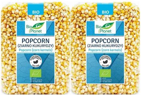 Bio Planet Popcorn Ziarno Kukurydzy 2x1kg