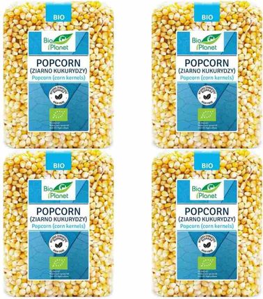 Bio Planet Popcorn Ziarno Kukurydzy 4x1kg