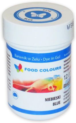 Food Colours Niebieski Barwnik Spożywczy W Żelu Słoiczek 35G