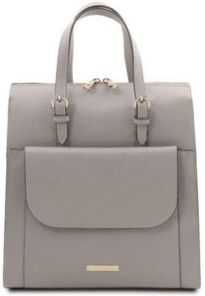 Tuscany Leather TL Bag - skórzany plecak dla kobiet TL142211 kolor jasny szary