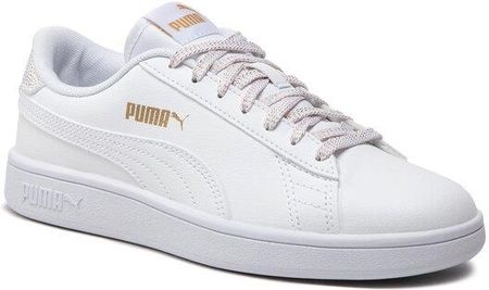 Puma Sneakersy Smash v2 Metallics Jr 386197 01 Biały
