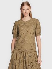 Birgitte Herskind Bluzka Ida 4661831 Brązowy Regular Fit