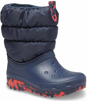 Dziecięce Śniegowce Crocs Classic Neo Puff Boot K 207684-410 – Granatowy