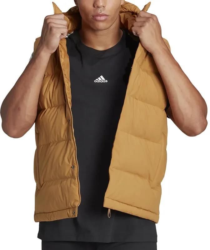 Bezrękawnik adidas Helionic Hooded Down Vest HG6275 - brązowy - Ceny i ...