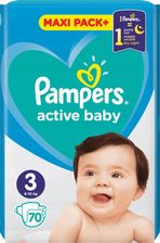 Zdjęcie Pampers Active Baby Pieluchy 3 70Szt. - Dobre Miasto