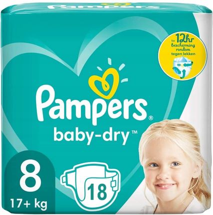 Pampers Pieluszki Baby Dry Rozmiar 8 18szt.