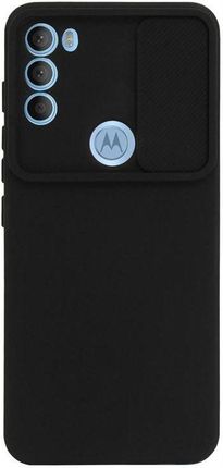 Etui Silicone Lens Do Motorola Moto G71 5G Czarne