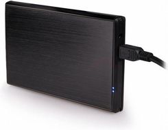 Natec Kieszeń HDD Zewnętrzna SATA RHINO 2,5" USB 2.0 Aluminiowa Czarna Slim (NKZ-0275)