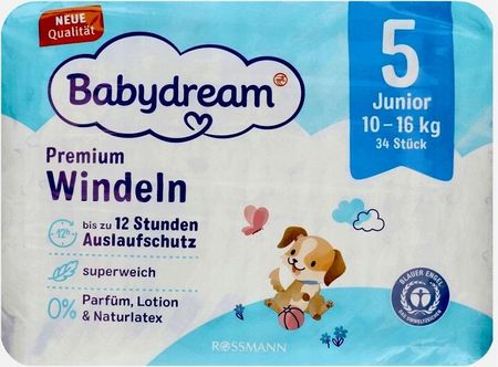 Babydream Pieluchy Premium Junior 5 34szt.
