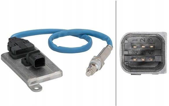 Capteur NOx HELLA 6PN 358 307-231 - Pour Catalyseur NOx, 5 Broches, Câble 390 Mm, Compatible VW Transporter T6