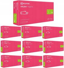 Zdjęcie Rękawice Nitrylowe Magenta Nitrylex 100 Szt S x10 - Białogard