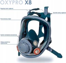 Ranking OXYLINE MASKA PEŁNOTWARZOWA X8 SILIKON R.M Maski ochronne