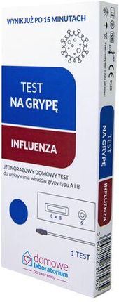 Hydrex Diagnosis Test Na Grypę Influenza Jednorazowy Domowy Wirusy Grypy Typu A I B