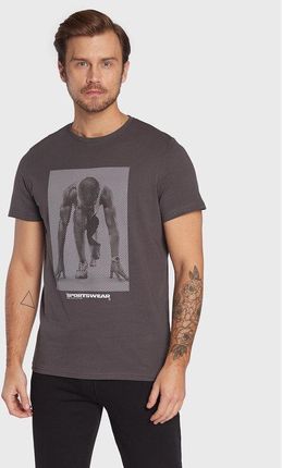 4F T-Shirt H4Z22-TSM035 Szary Regular Fit
