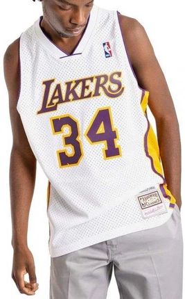 Mitchell &amp; Ness koszulka męska Los Angeles Lakers NBA Alternate Jersey Lakers 2002 Shaquille O'Neal SMJY4442-LAL02SONWHIT