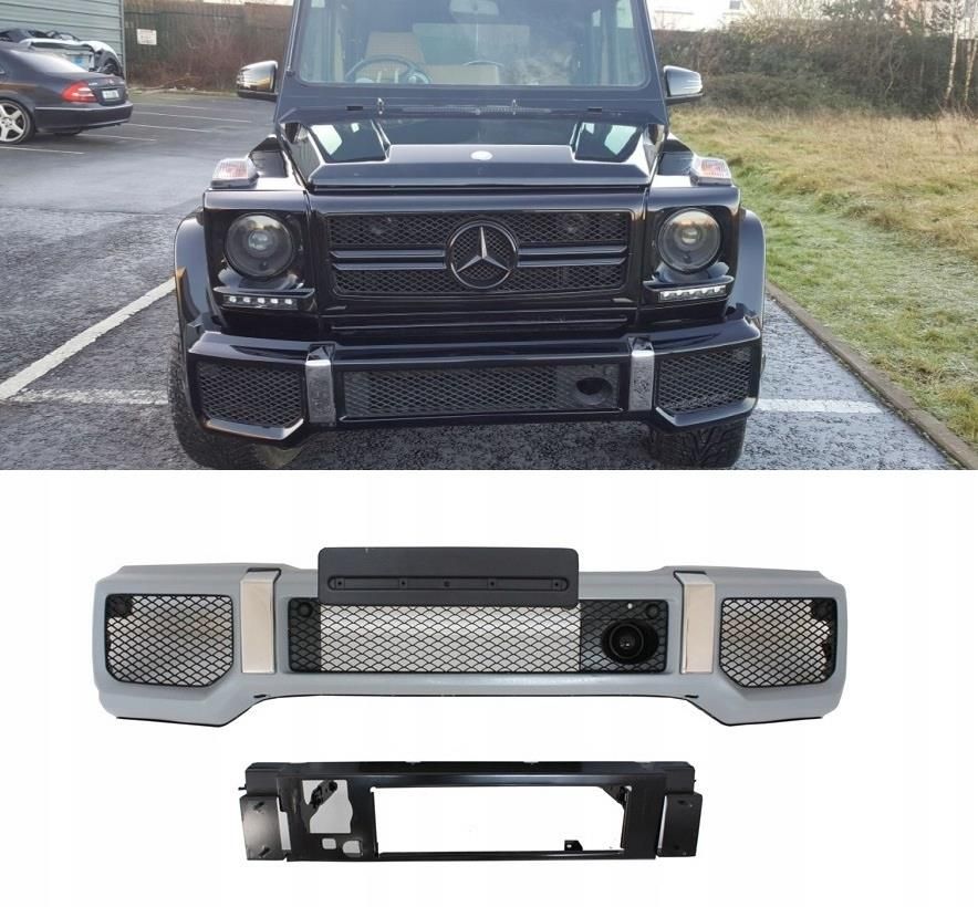 Stoßstange Vorne Spoiler LED Erweiterung DRL Geeignet Für Mercedes Classe G W463