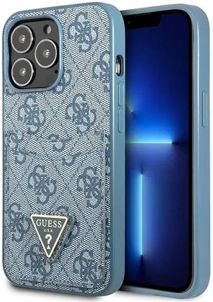 Guess Guhcp13Lp4Tpb Iphone 13 Pro / 6,1" Niebieski/Blue Hardcase 4G Triangle Logo Cardslot